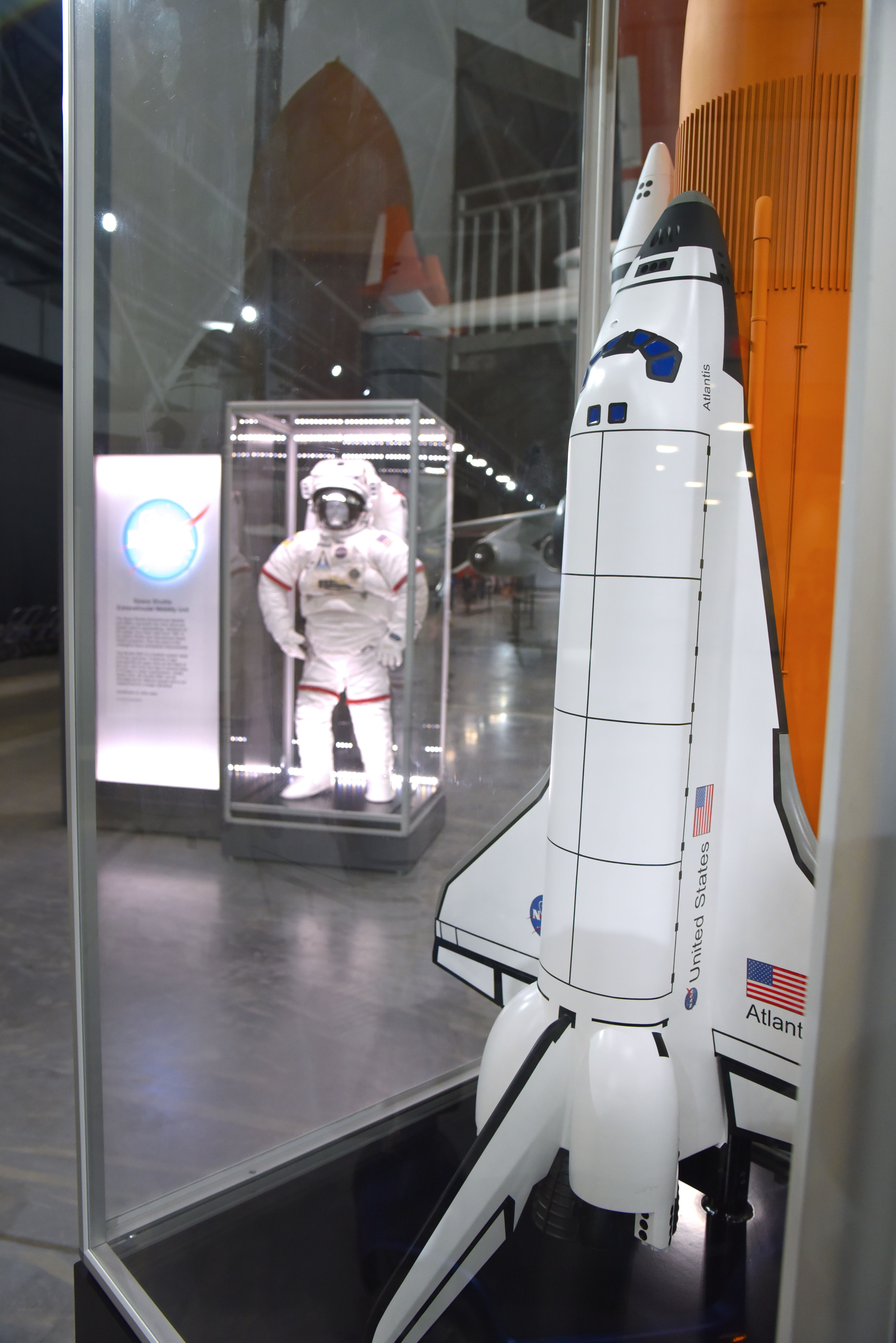 Image of space shuttle exhibit