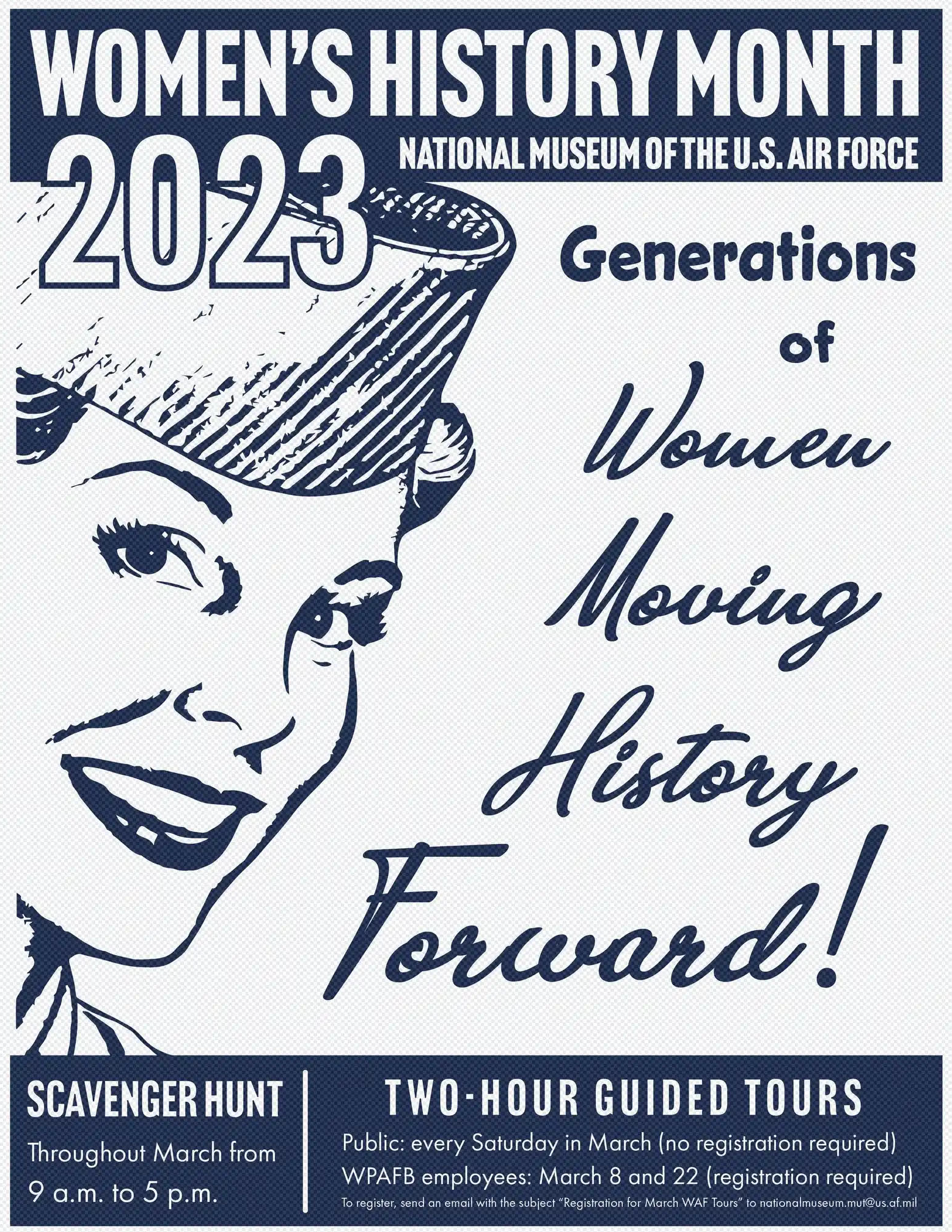 women's history month tours and scavenger hunts throughout march