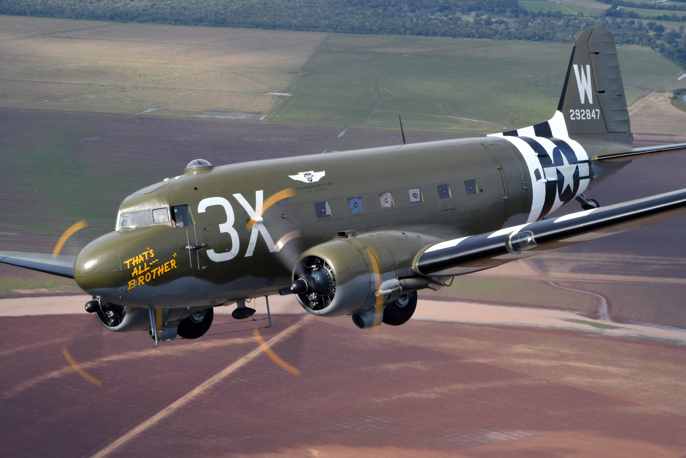 C-47 "That's All, Brother" flying