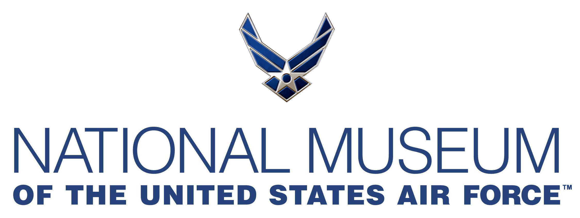 Image of the Air Force wings with the museum name underneath