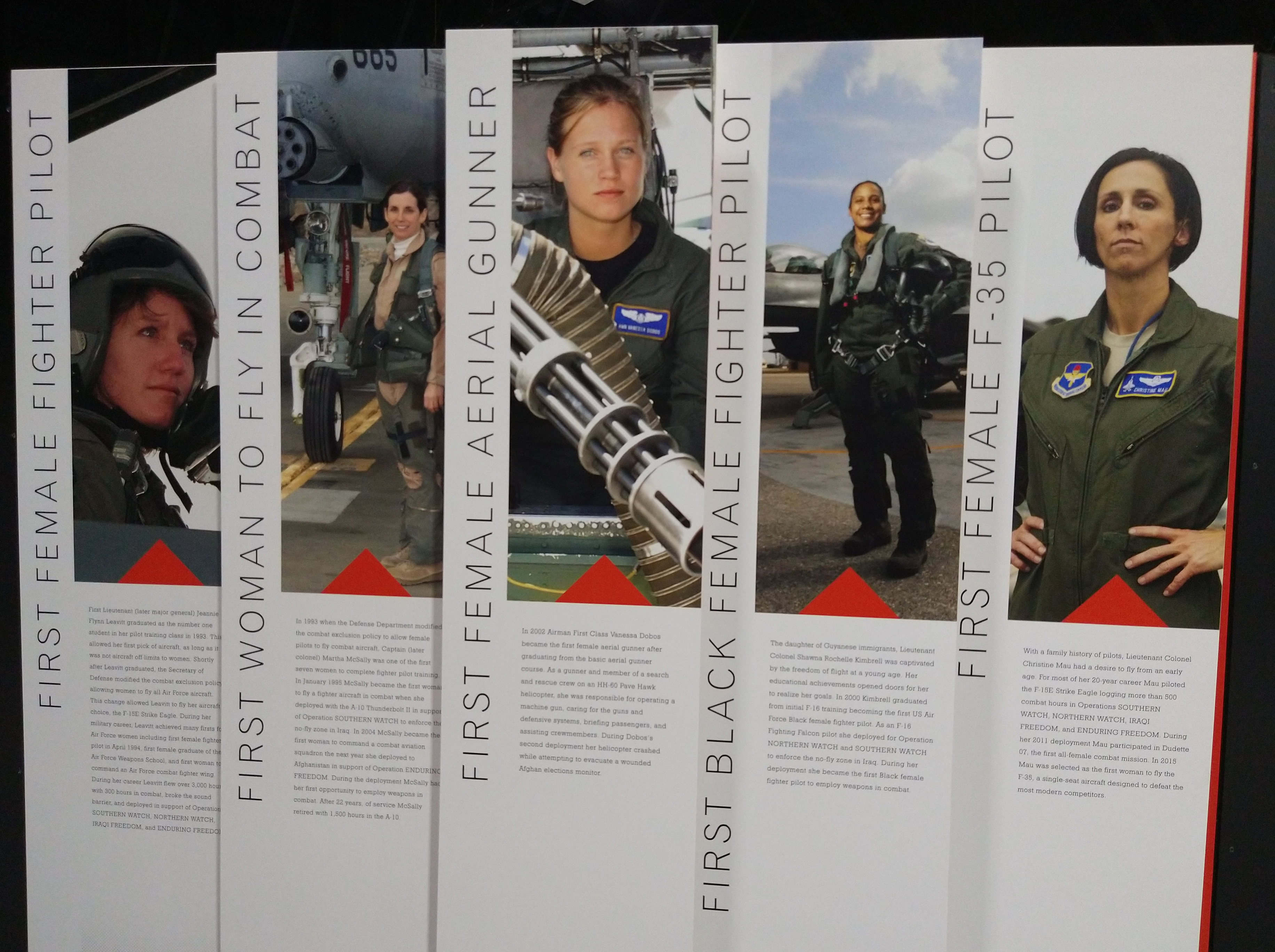 Picture of the Women in Combat display