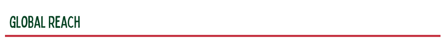 global reach in green letters with a red line underneath